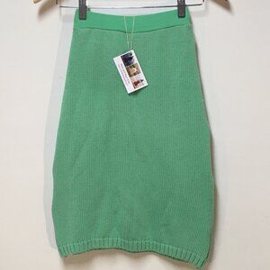 Skirt Girl 6 Midi Green Colorful Knit Cotton A-Line Winter Mom‎ and Pop's Kids